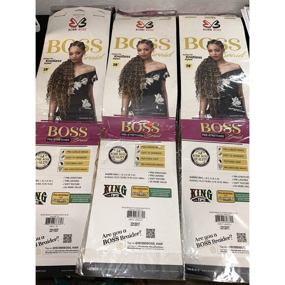 Set Of 8 Bomba Dreadlocks Faux Locs Soul & Bobbi Boss Braid King Tip 3X knotless main image 5